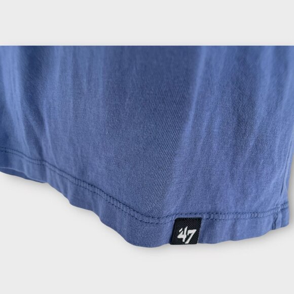 47 Denver Broncos Vintage Big Logo Classic Embroidered Short Sleeve Shirt Large - Picture 9 of 10